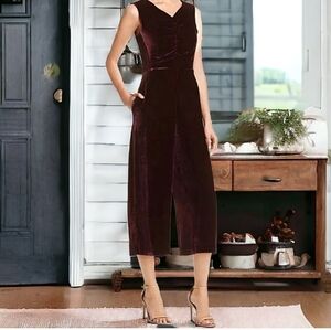 Rebecca Taylor Red Velvet Romper